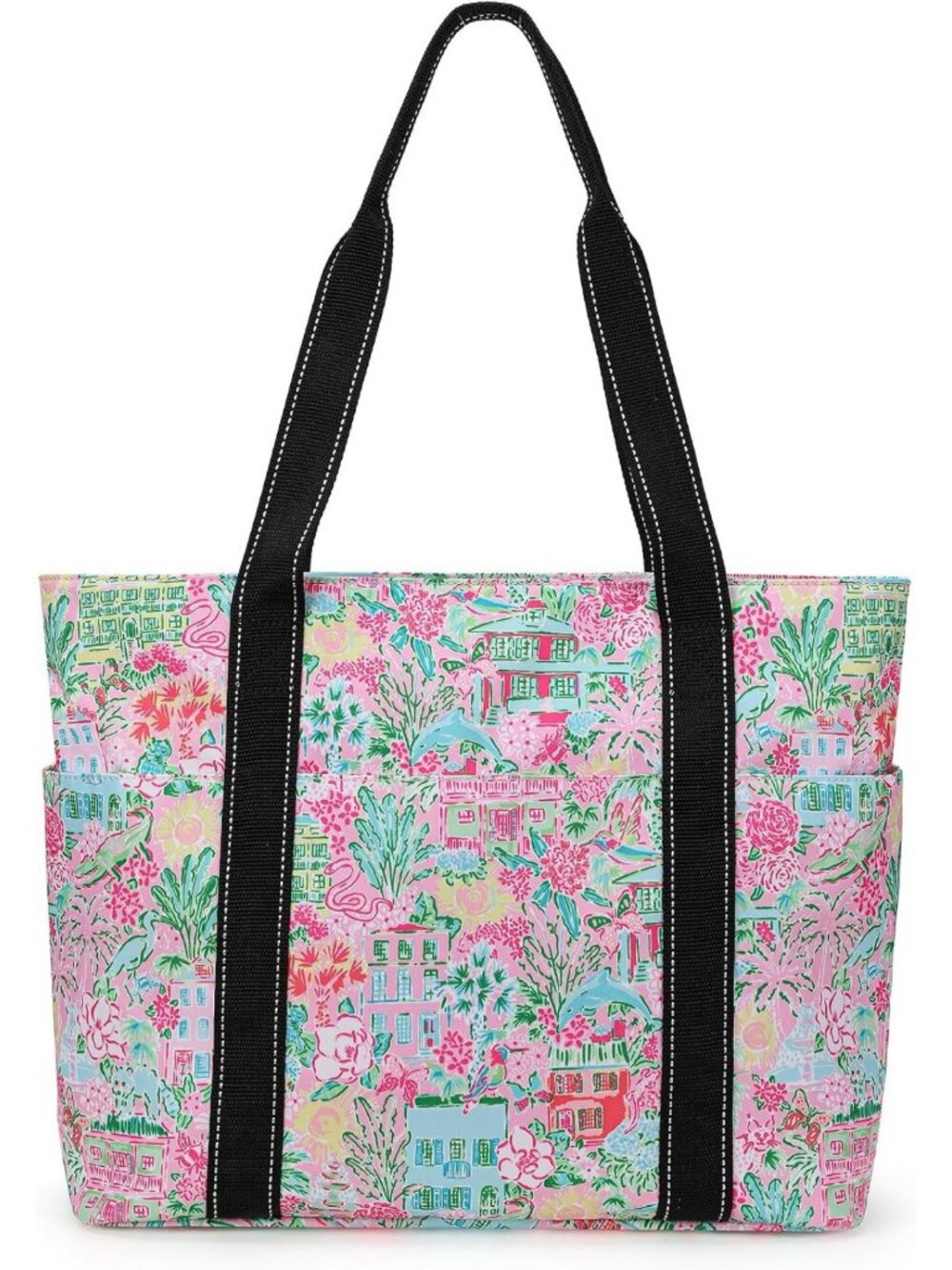 Stylish Women's Tote Bag with Laptop Compartment & Cup Holder - Perfect for